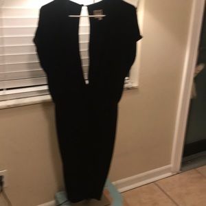 Haute Hippie Black midi dress